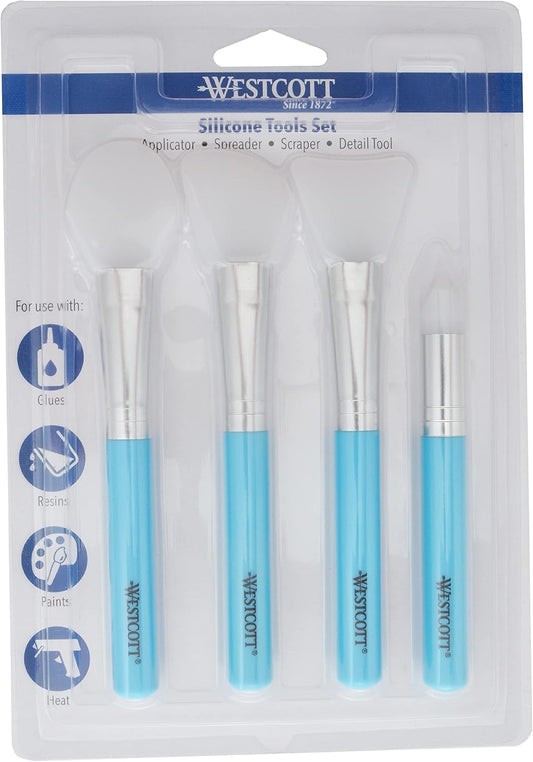 Westcott 00507 Silicone Crafting Tools Set (4-Piece)