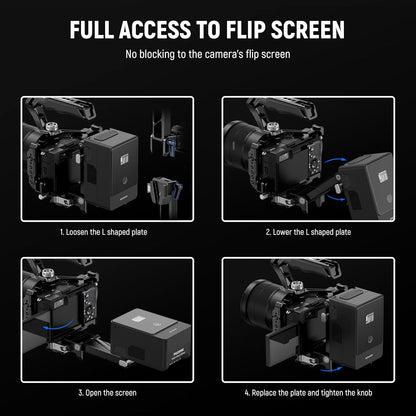 Neewer PS013 Foldable V Mount Battery Plate for DJI RS3 Pro