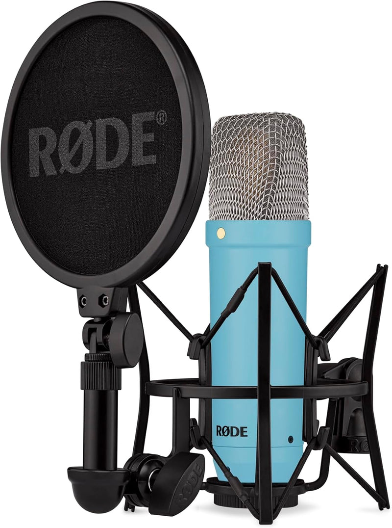 Rode NT1SIGNATUREBLUE Blue Large-Diaphragm Condenser Mic Kit — main product image