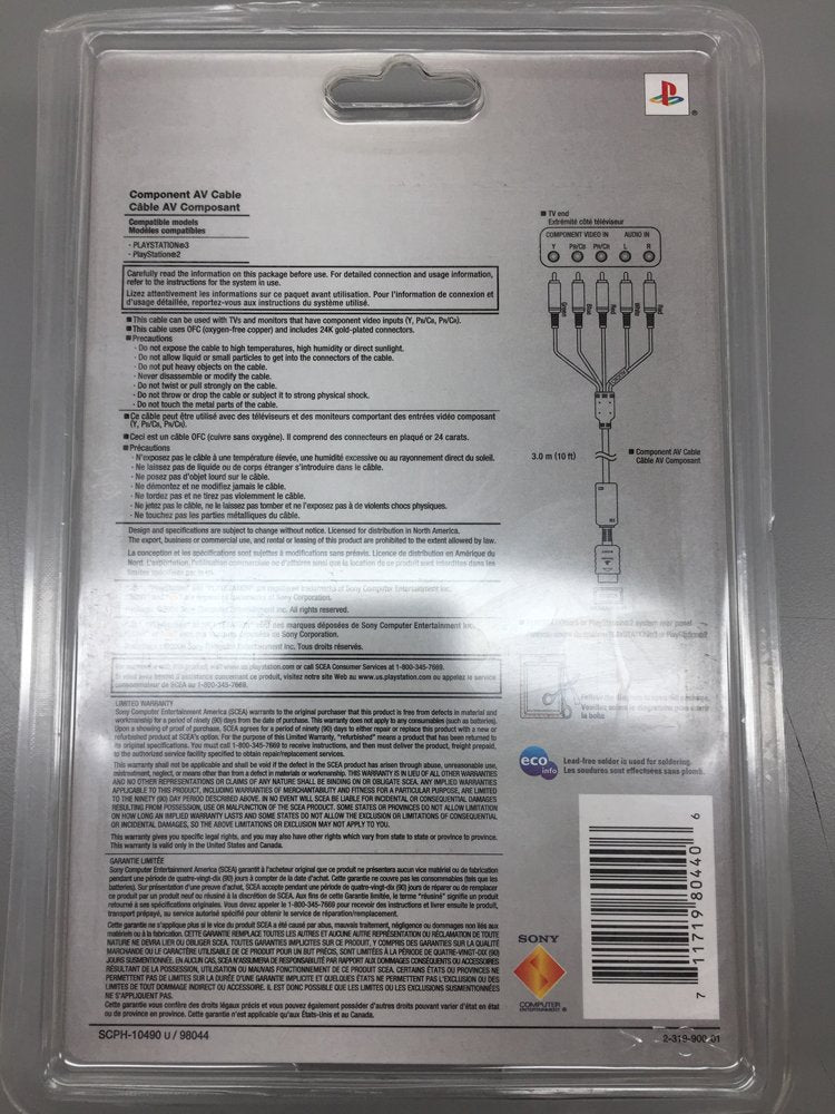 Sony 98044 PS3 Component AV Cable