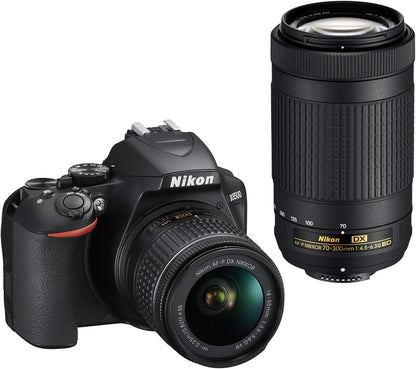 Nikon D3500 DSLR Camera with 18-55mm & 70-300mm Lens Renewed