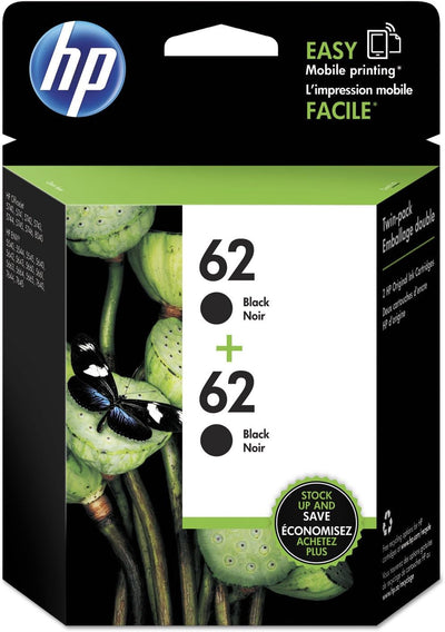 HP T0A52AN#140 62 Black Ink Cartridge 2-Pack