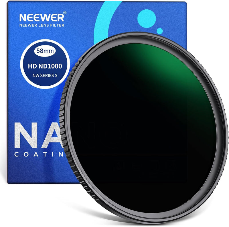 Neewer ND1000 58mm ND Filter - 10 Stop Neutral Density — main product image
