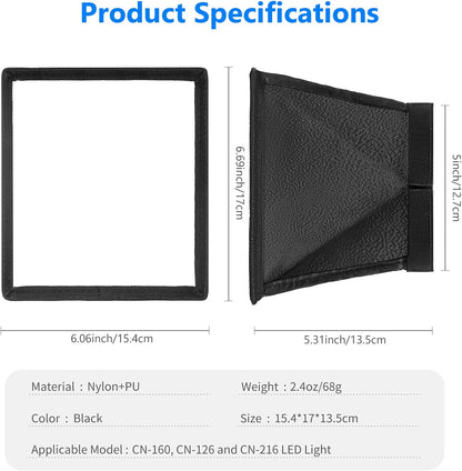 Neewer 10082196@@##2 Collapsible Camera LED Diffuser