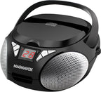 Magnavox MD6924 Portable CD Boombox AM/FM Stereo Black