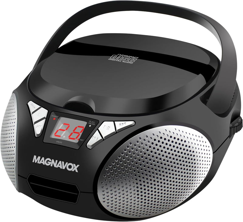Magnavox MD6924 Portable CD Boombox AM/FM Stereo Black — main product image