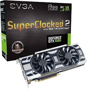 EVGA V820945 GeForce GTX 1080 SC2 Gaming Graphics Card