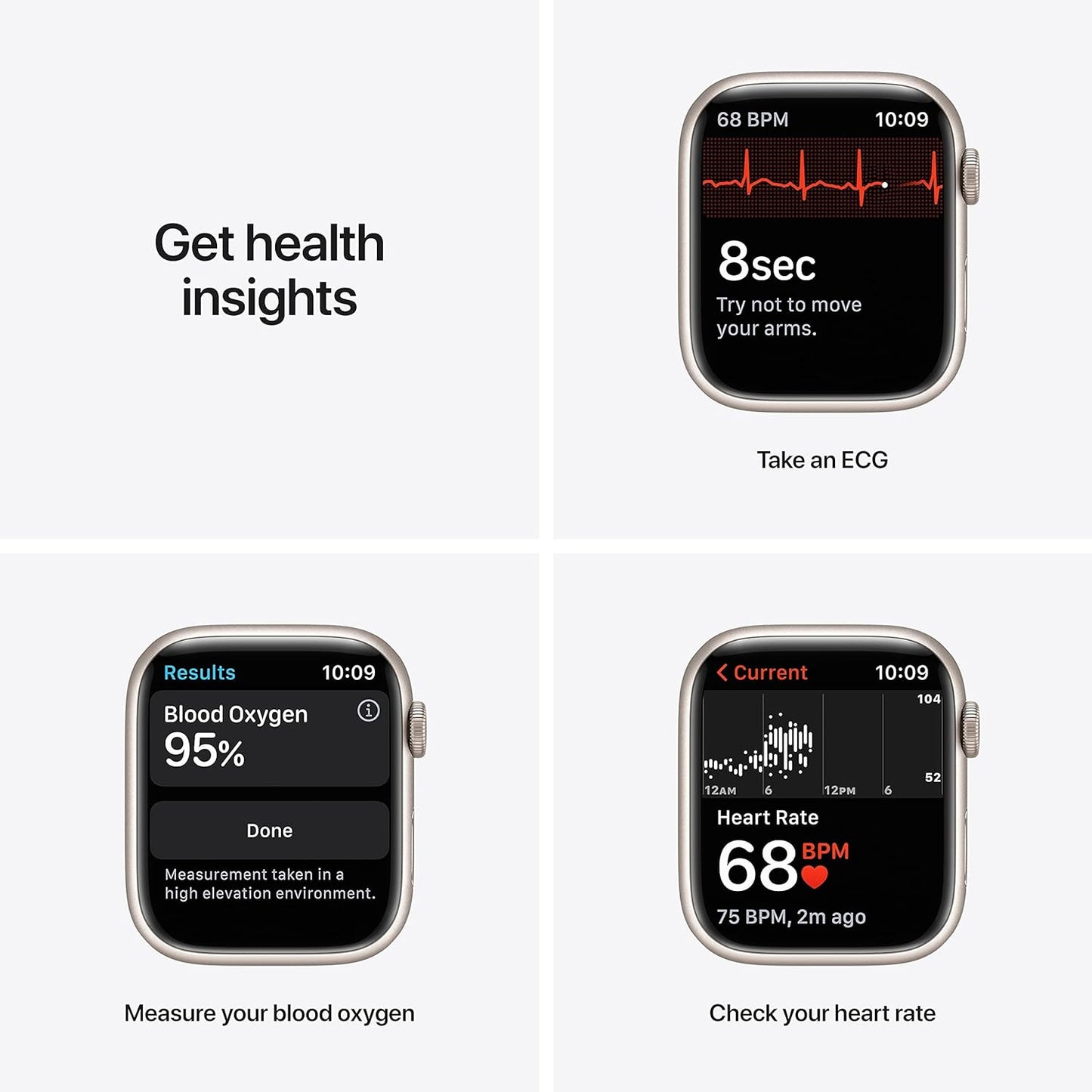 Apple Watch Series 7 - 45mm Starlight Renewed