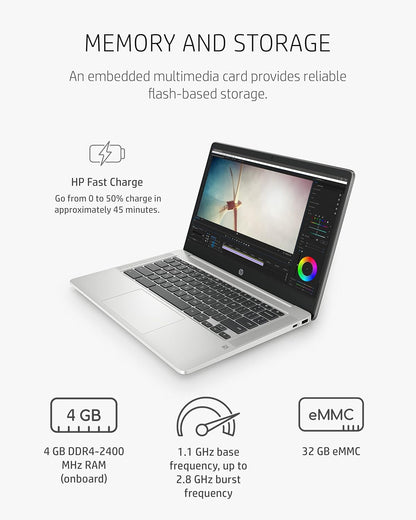 HP Chromebook 14a-na0160nr 14" FHD Laptop