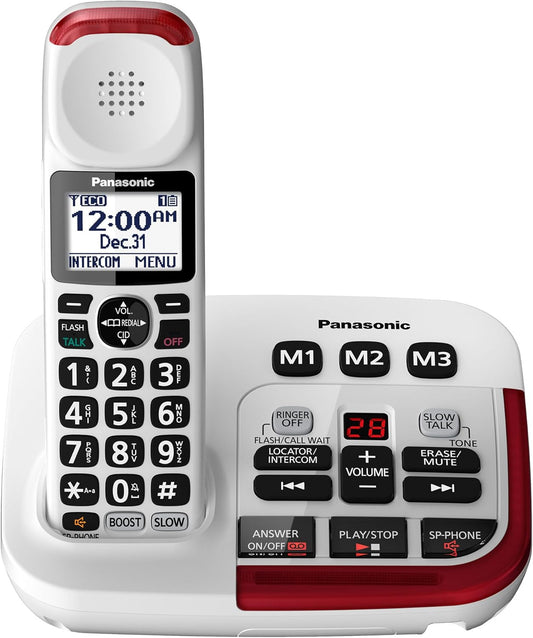 Panasonic KX-TGM420W Amplified Cordless Phone White