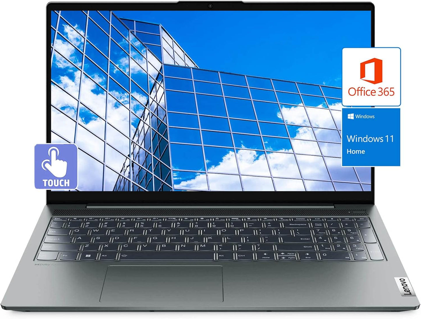 Lenovo IdeaPad 5 AMD Ryzen5 Touchscreen Laptop with Office 365