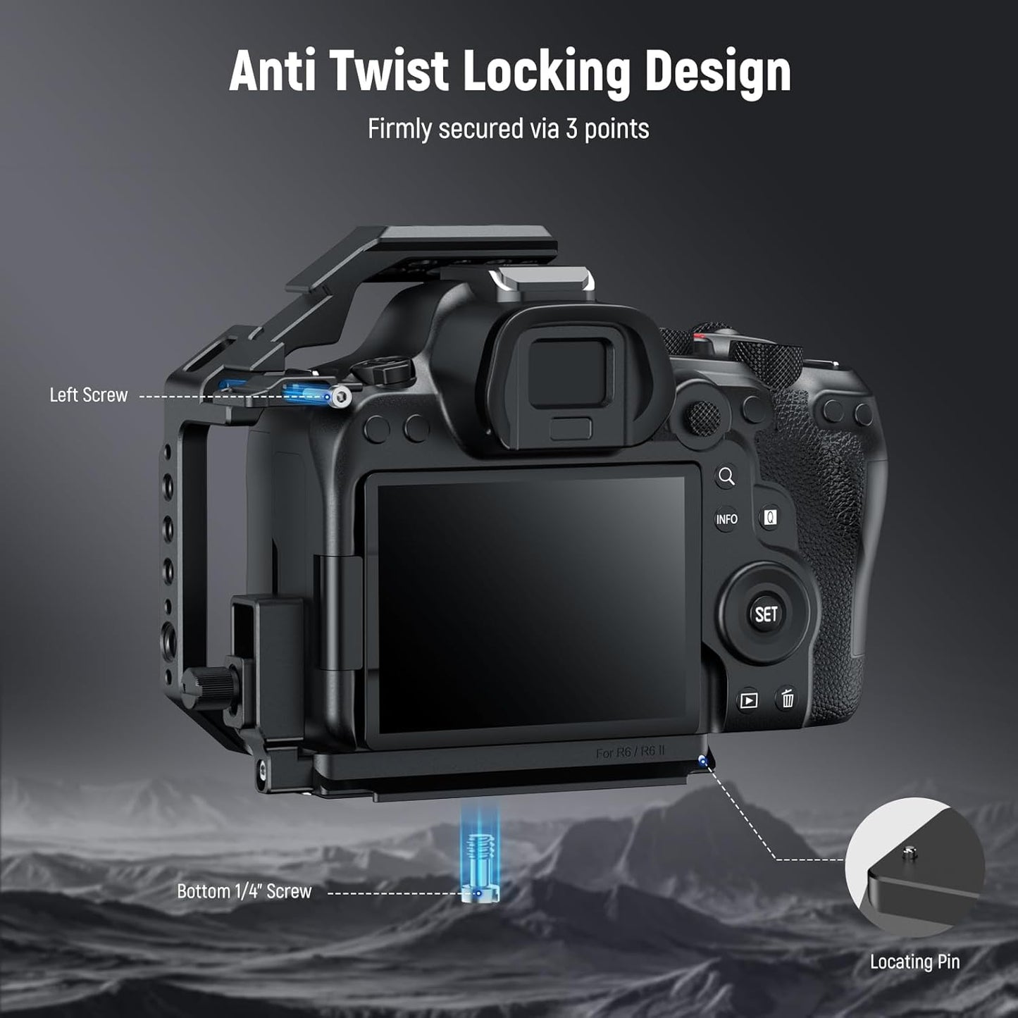 Neewer 10102813 R6/R6 Mark II Camera Half Cage Rig