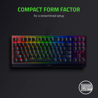 Razer BlackWidow V3 TKL Mechanical Keyboard (Renewed)