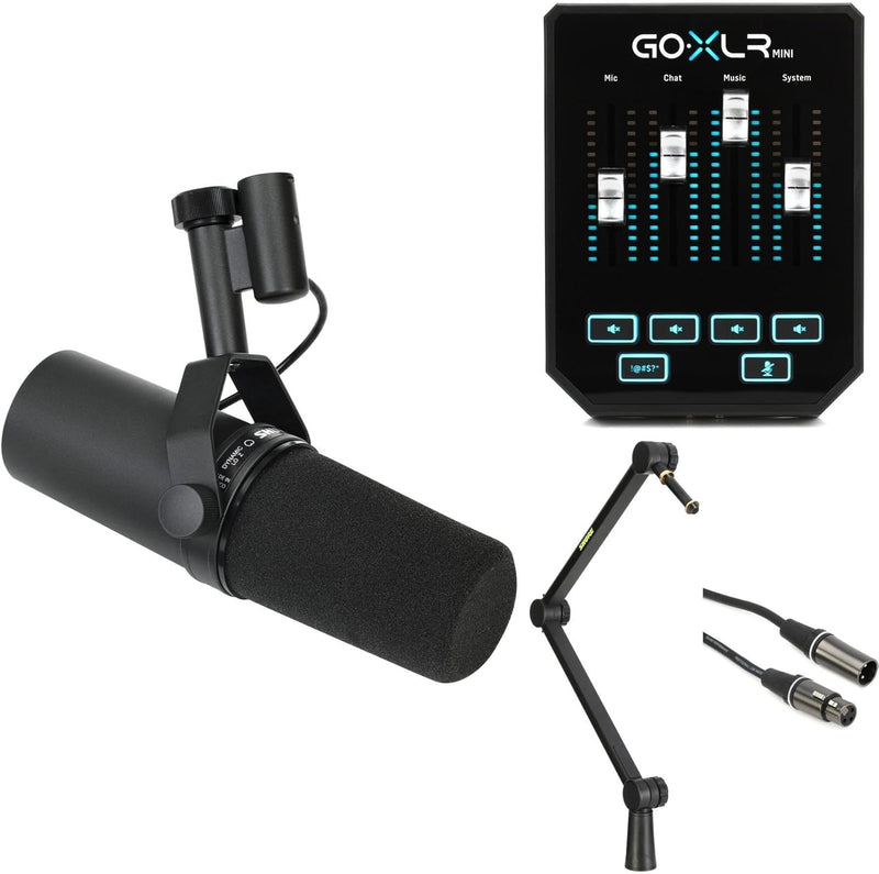 Shure SM7B GoXLR Mini Mixer Streaming Microphone Bundle — main product image