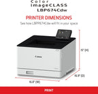 Canon 5456C006 Color imageCLASS LBP674Cdw Wireless Laser Printer