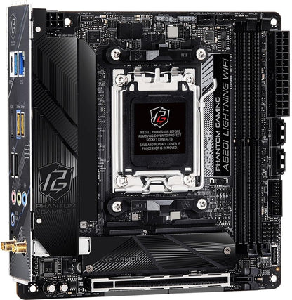 ASRock 90-MXBMN0-A0UAYZ A620I Lightning WiFi Mini-ITX Motherboard
