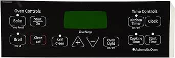 GE WB27T11005 Range Control Overlay - Black