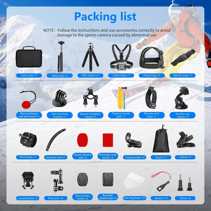 GoPro CHDHF-131-AT Hero Compact 4K Action Camera Bundle