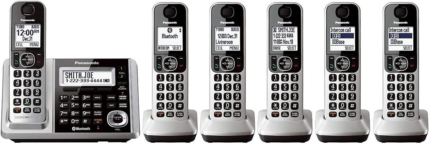 Panasonic KX-TGF375S Bluetooth 6-Handset Cordless Phone