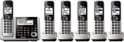 Panasonic KX-TGF375S Bluetooth 6-Handset Cordless Phone