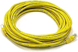 Monoprice 102154 Cat5e 25ft Yellow Ethernet Cable — main product image
