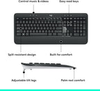 Logitech 920-012585 MK540 Wireless Keyboard and Mouse Combo