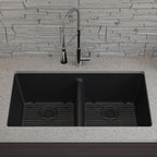 Lexicon LP5050K 32 Inch Quartz Double Bowl Kitchen Sink