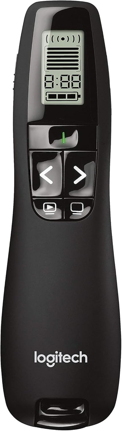 Logitech R800 Professional Wireless Presentation Remote Green Renewed