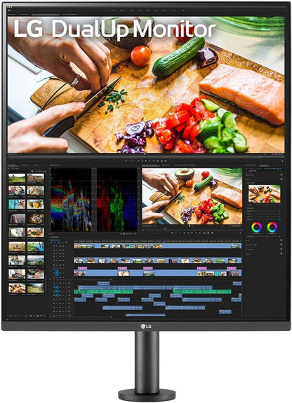 LG 28MQ780-B.AUS 28" DualUp Monitor - SDQHD Nano IPS Ergo USB-C Black