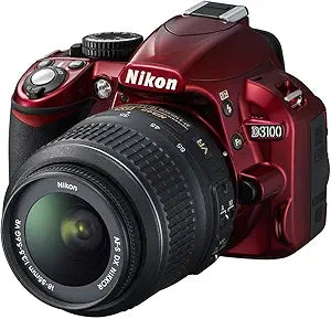Nikon D3100 18-55mm VR Red Digital SLR Camera — main product image