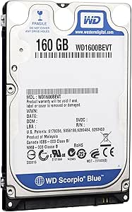 Western Digital WD1600BEVT 160GB 5400RPM 2.5" SATA Notebook HDD