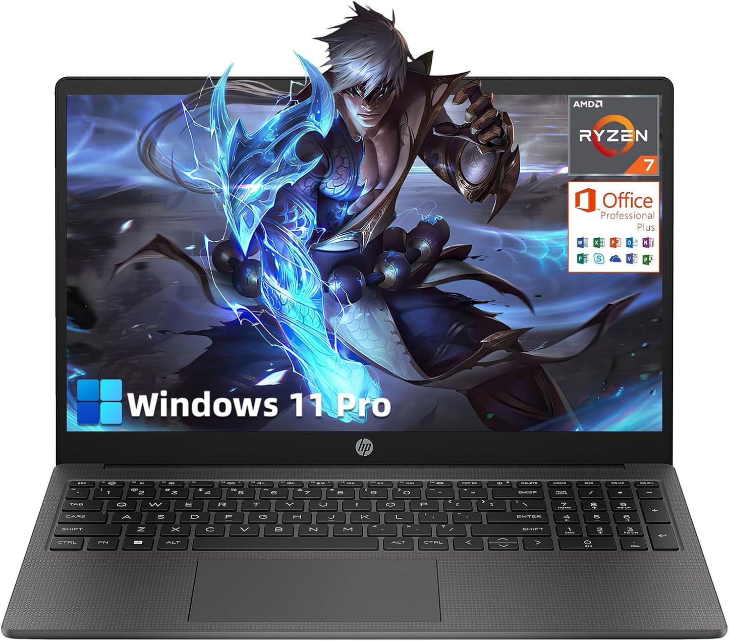HP AMD Ryzen 7 7730U 15.6" FHD Business Laptop 2024
