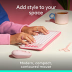 Logitech 910-007409 POP Wireless Bluetooth Mouse Rose