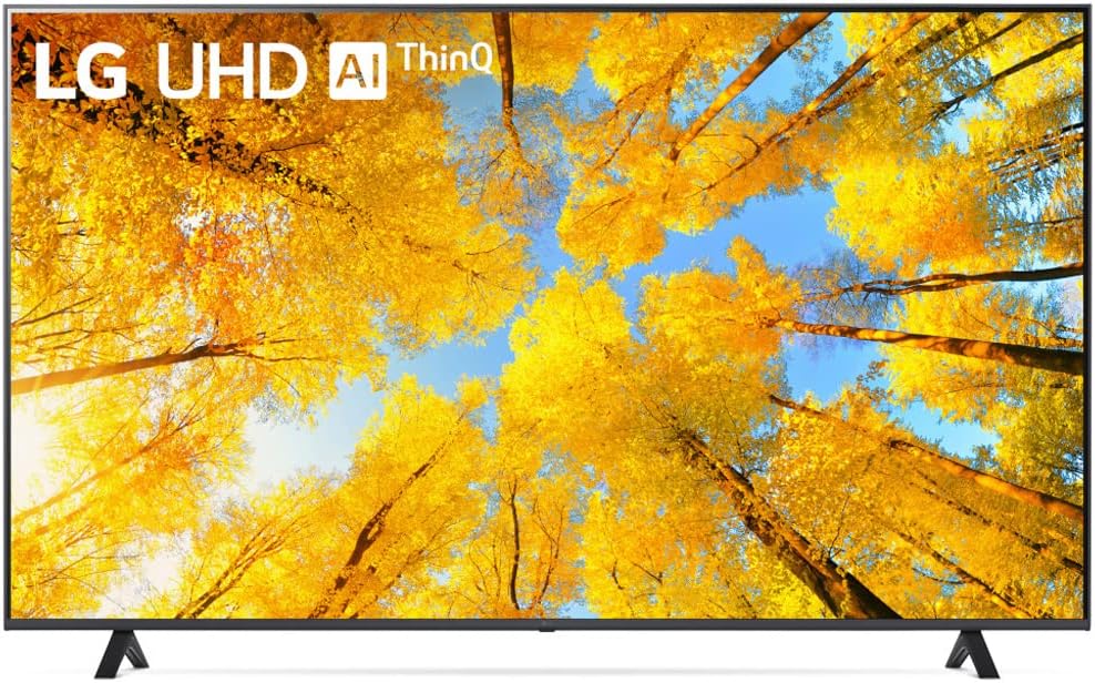 LG 70UQ7590PUB 4K TV Bundle: Soundbar, Mount, Surge Protector