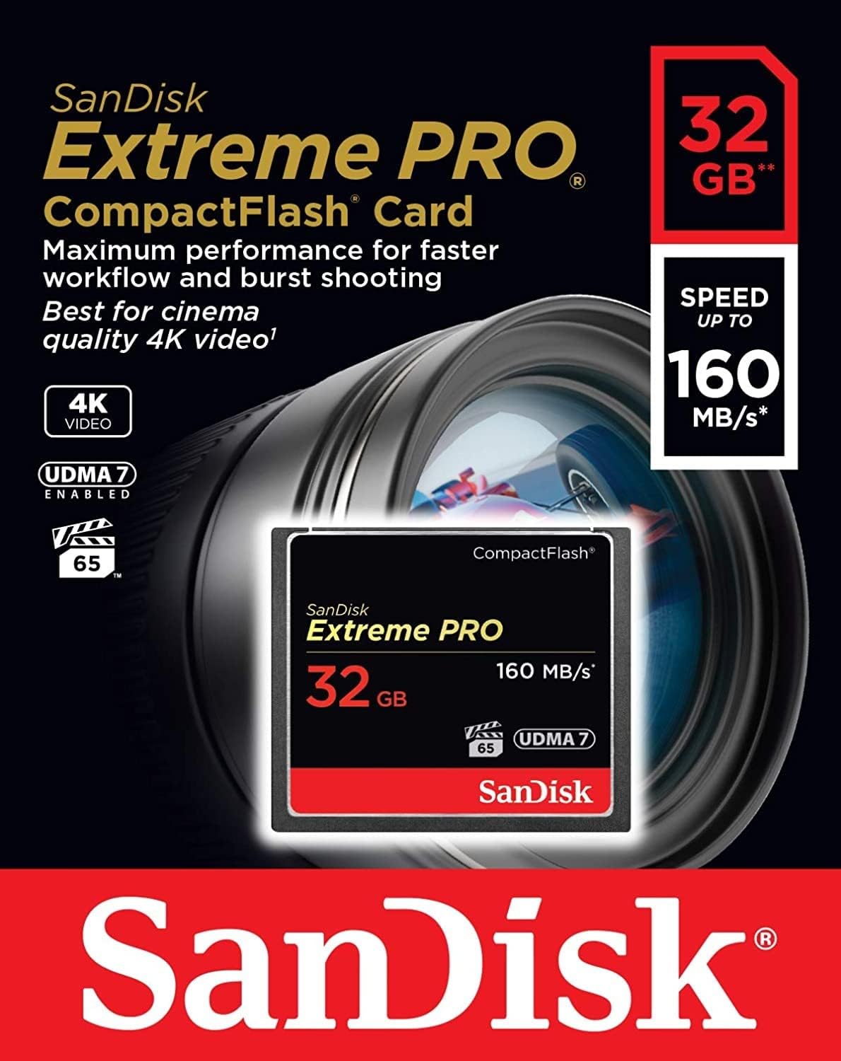 SanDisk SDCFXPS-032G-X46 32GB Extreme Pro CompactFlash Card