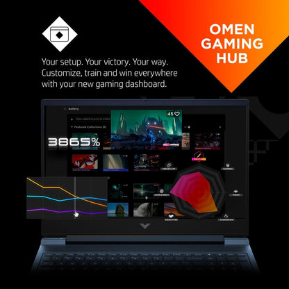 HP Victus TPN-Q278 Gaming Laptop RTX 3050 32GB 2TB SSD