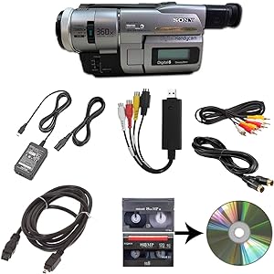 Sony DCR-TRV Camcorder 8mm Digital8 Hi8 Tape to USB DVD