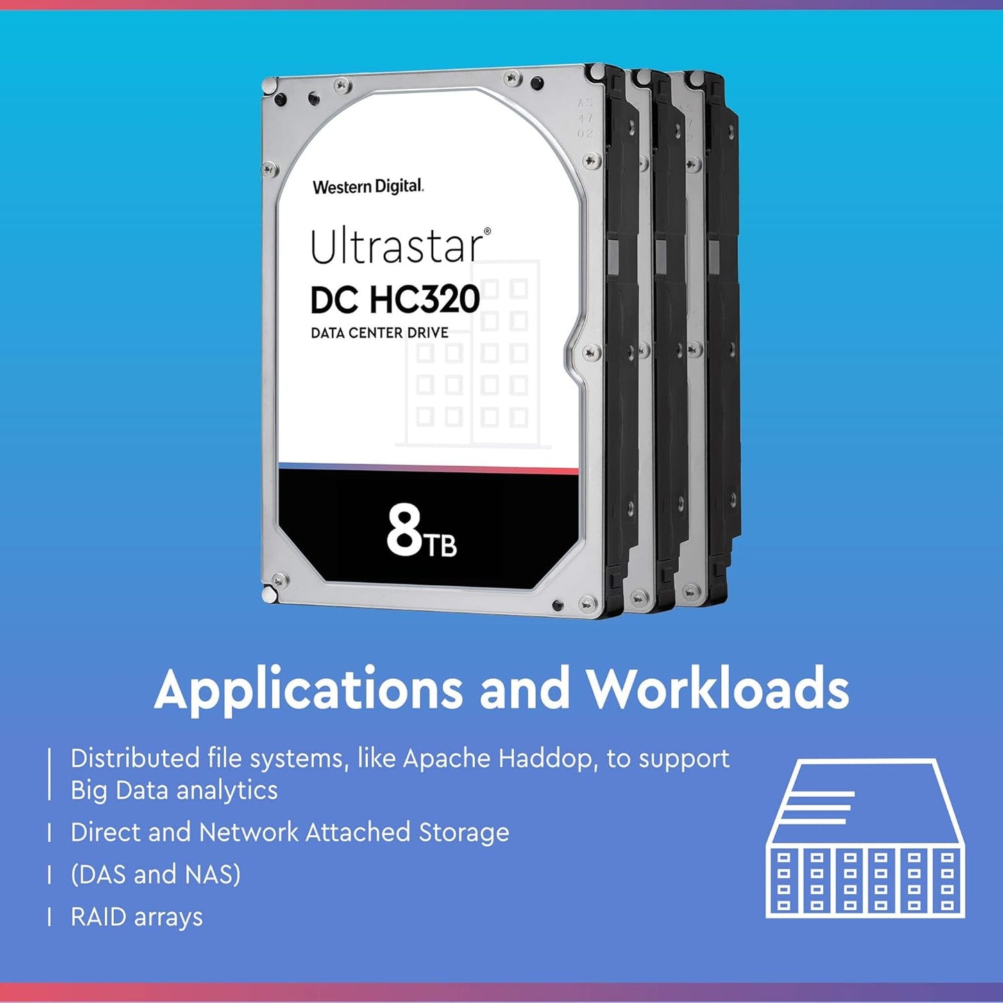 Western Digital HUS728T8TALE6L4 8TB Ultrastar SATA HDD