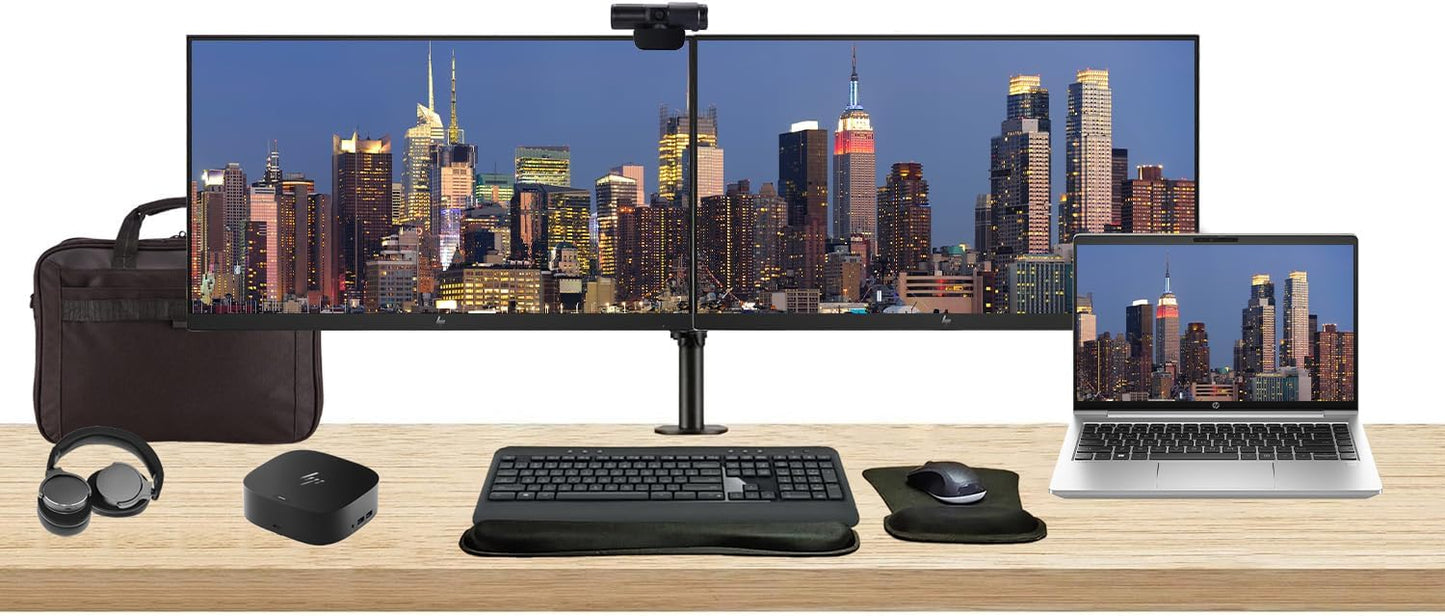 HP 445 G10 ProBook 14" Ryzen 5 Bundle Dual Monitor