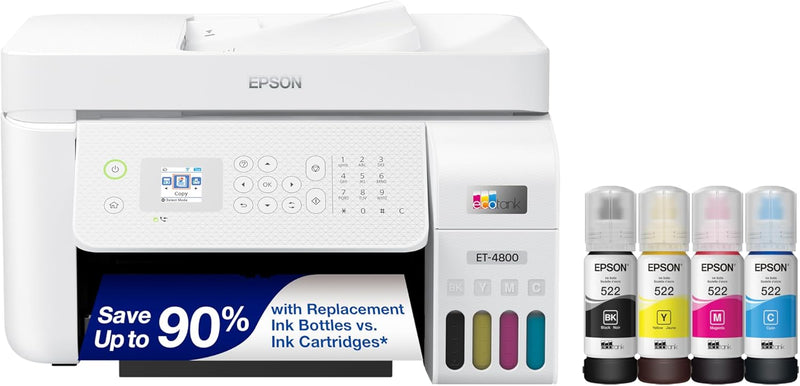 Epson C11CJ65201 EcoTank ET-4800 Wireless All-in-One Printer — main product image