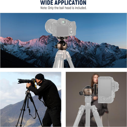Neewer GM32 Low Profile Tripod Ball Head 22lb Load
