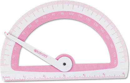 Westcott ACM14376 Soft Touch Protractor School Math Tool