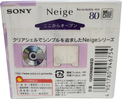 Sony 10MDW80NED 80-Minute MiniDisc 10-Pack