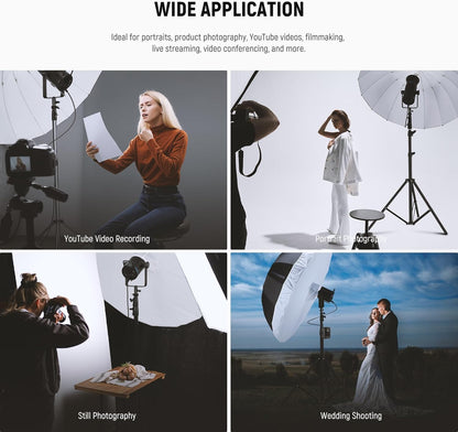Neewer 10103468 41" Parabolic Reflective Umbrella with Diffuser
