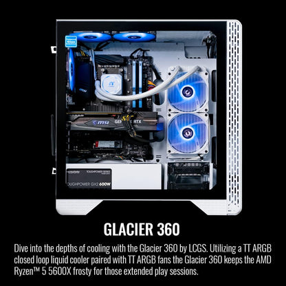 Thermaltake S3WT-B550-G36-LCS Glacier 360 RTX 3060 Gaming PC