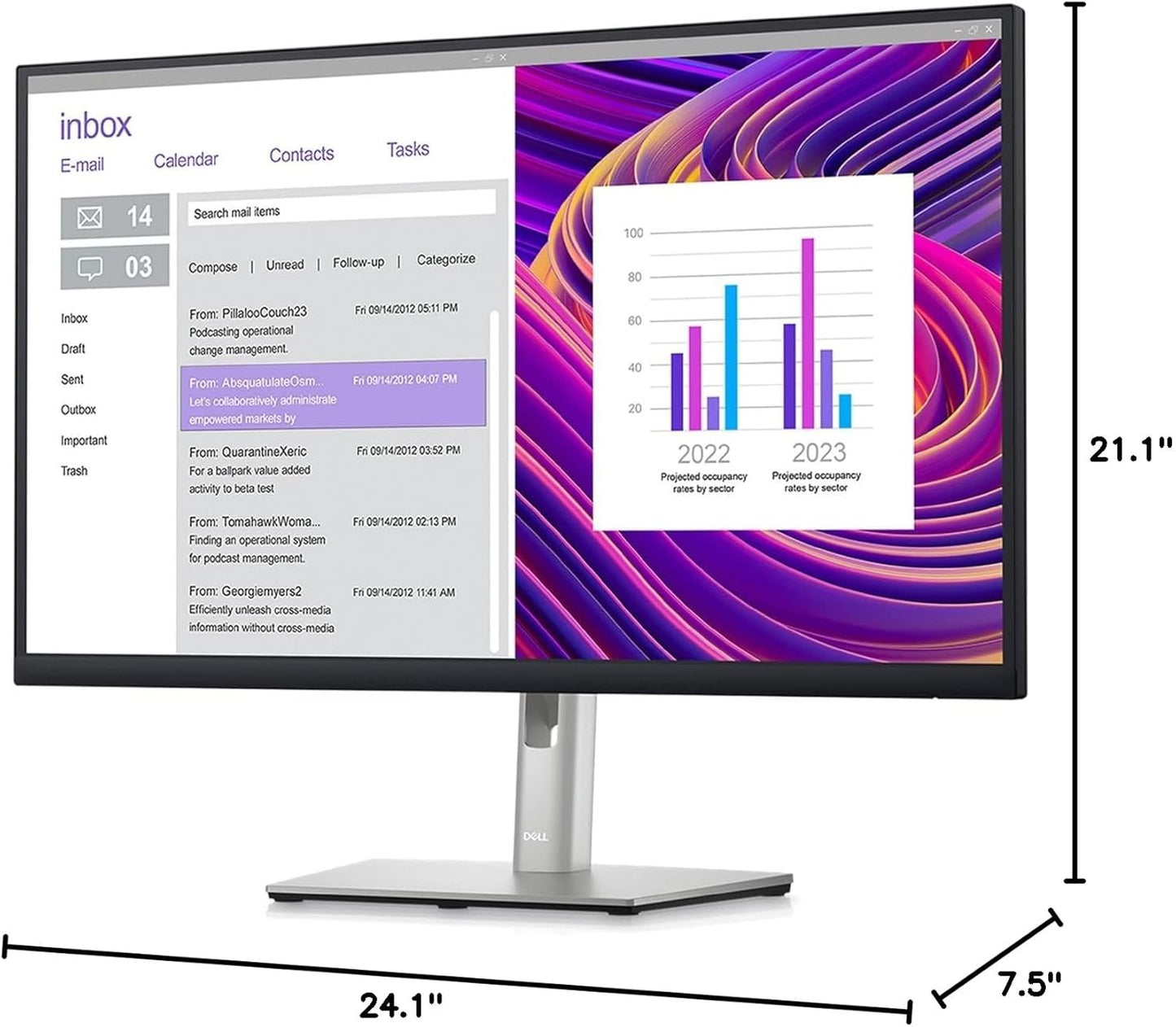 Dell P2723DE 27" QHD USB-C Hub Monitor