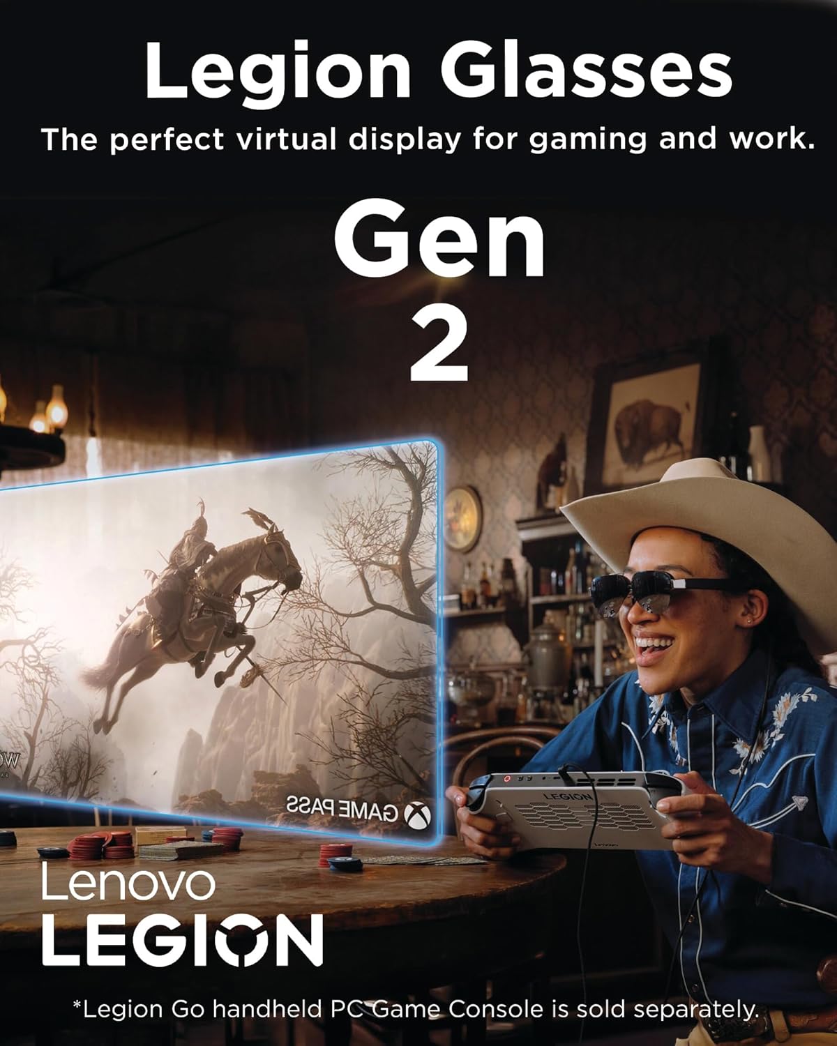 Lenovo GY21R10236 Legion Glasses Gen 2 - Micro-OLED Wearable Monitor