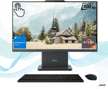 Lenovo 24ARR9 IdeaCentre AIO Desktop, 23.8" Touchscreen, Ryzen 3, 16GB RAM, 1TB SSD