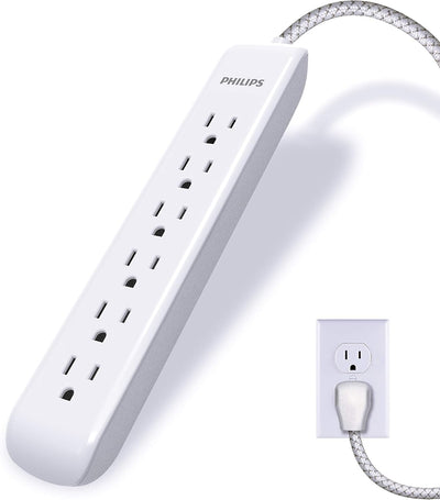Philips SPC3064WET1/37 6-Outlet Braided Surge Protector