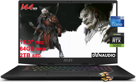 MSI Stealth GS77 Gaming Laptop i9 RTX 3060 64GB 2TB
